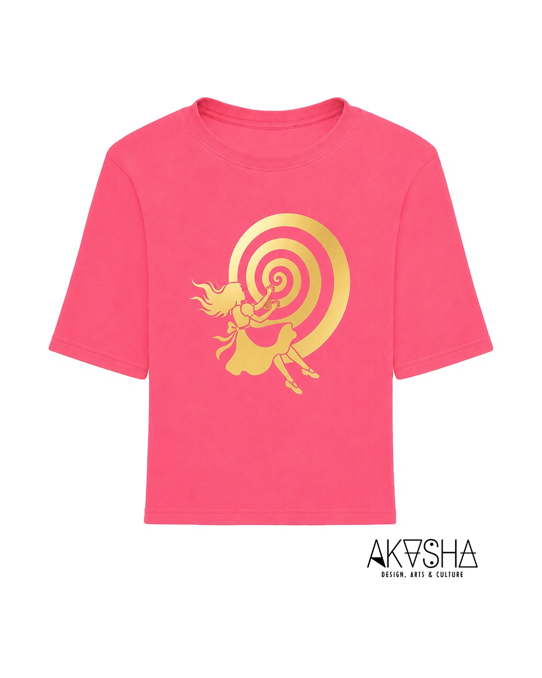 Alice in Wondertown |  Crop Top Fluor Pink Lady | AKASHA Designs